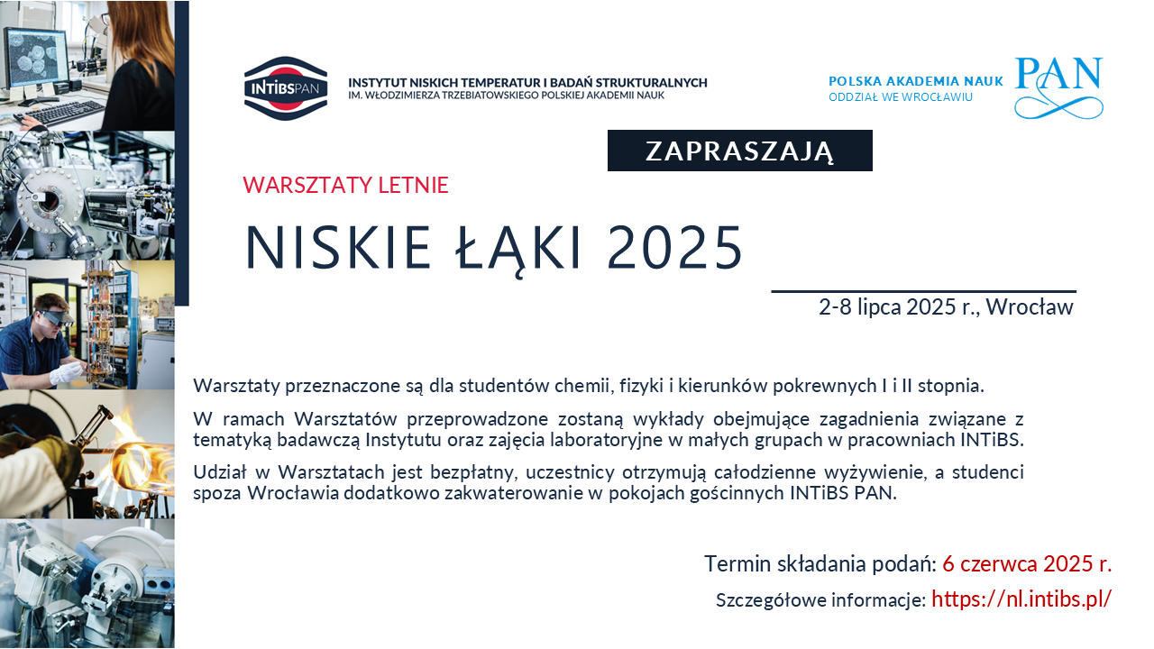 Letnie Warsztaty Naukowe Niskie Łąki 2025