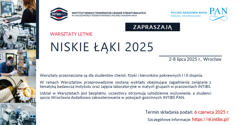Letnie Warsztaty Naukowe Niskie Łąki 2025